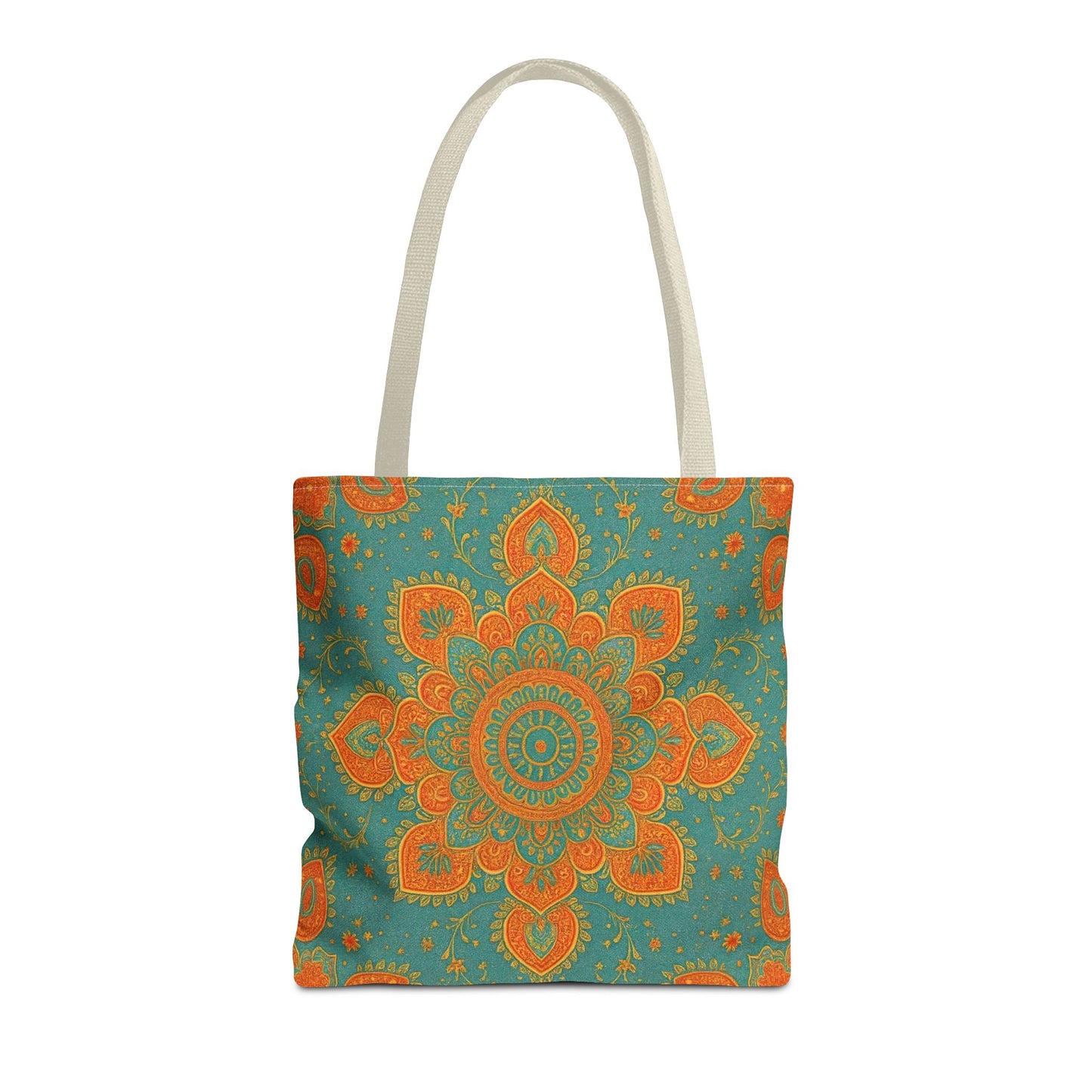 Boho Floral Tote Bag: Colorful Bohemian Shopping Handbag