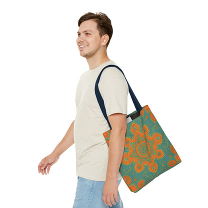 Boho Floral Tote Bag: Colorful Bohemian Shopping Handbag