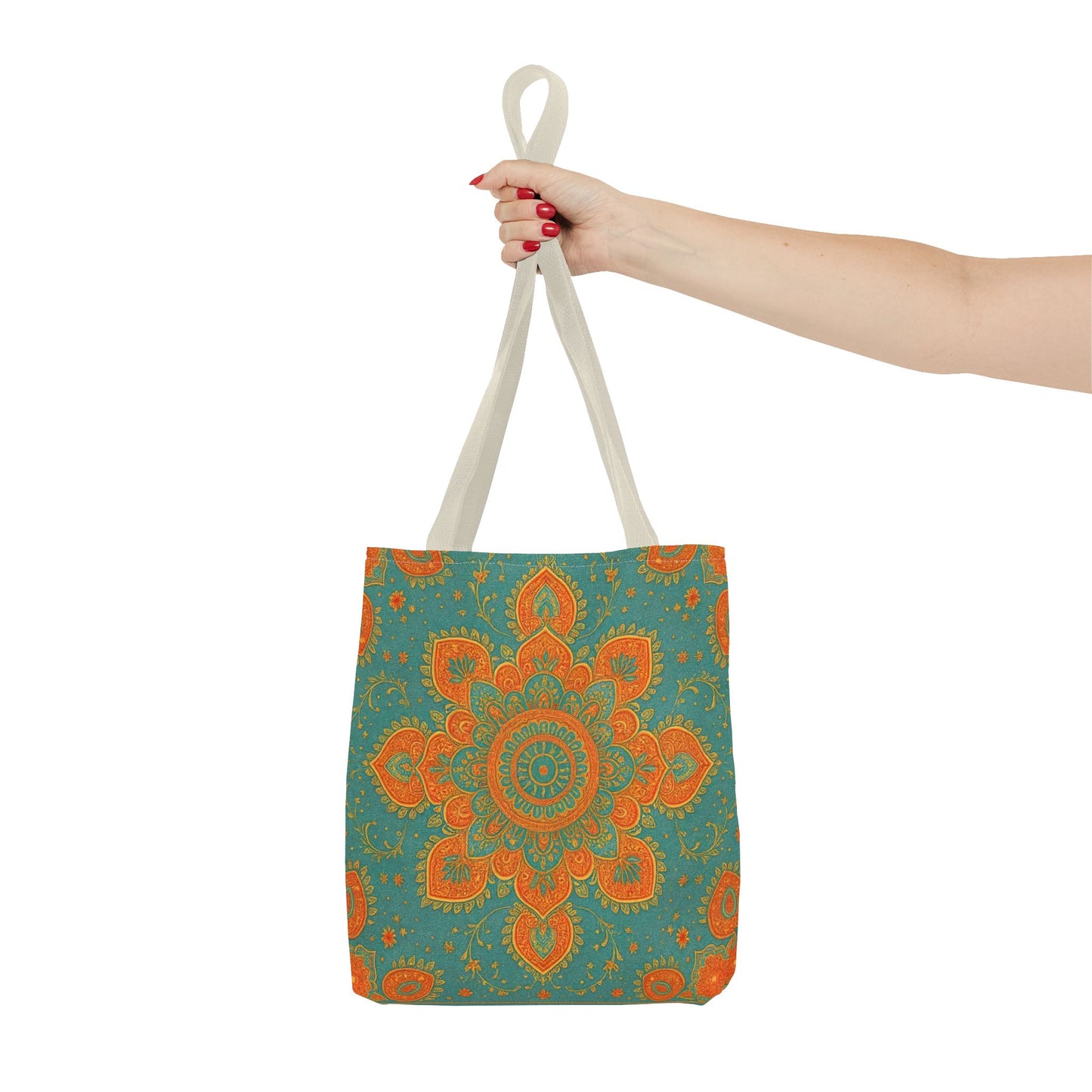 Boho Floral Tote Bag: Colorful Bohemian Shopping Handbag