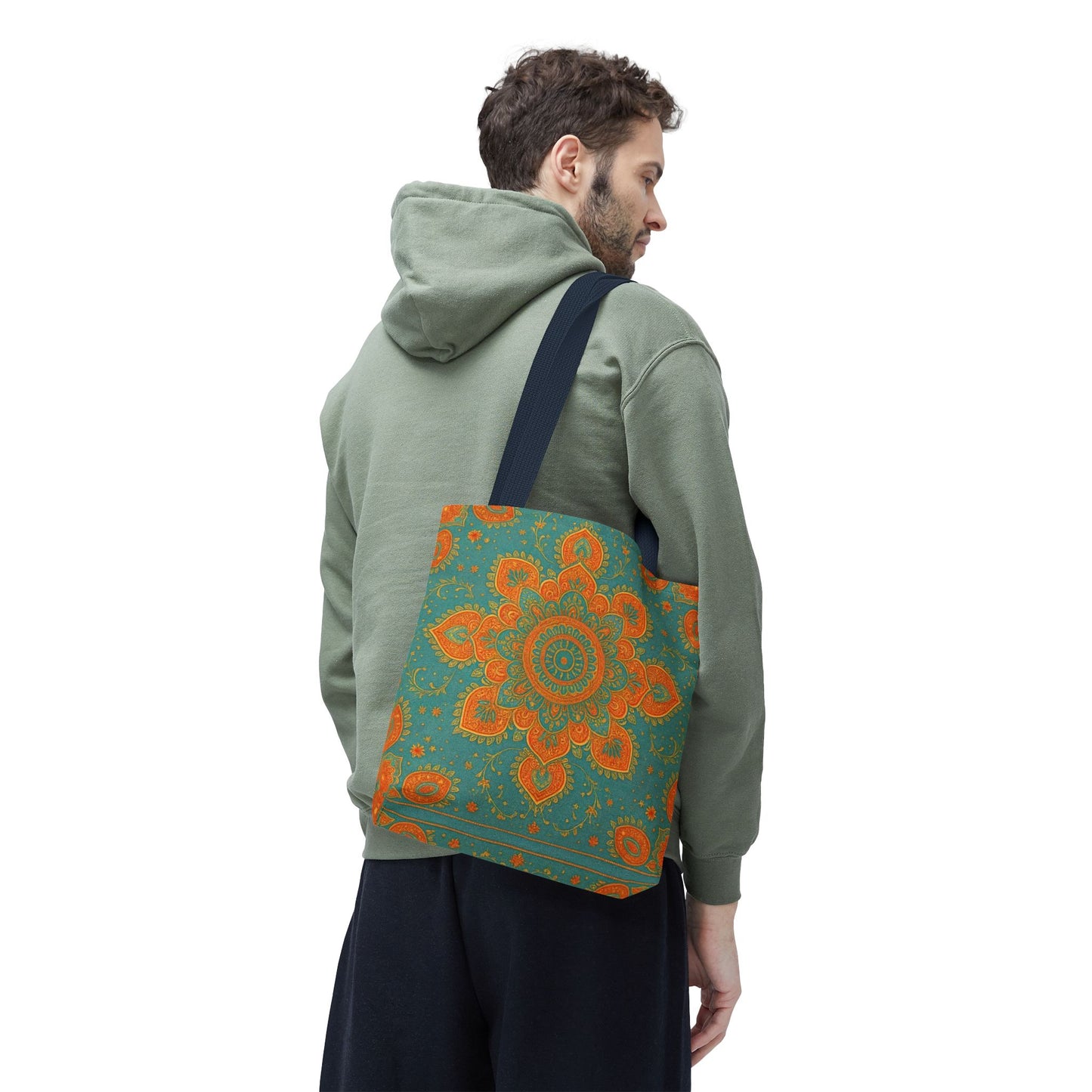 Boho Floral Tote Bag: Colorful Bohemian Shopping Handbag
