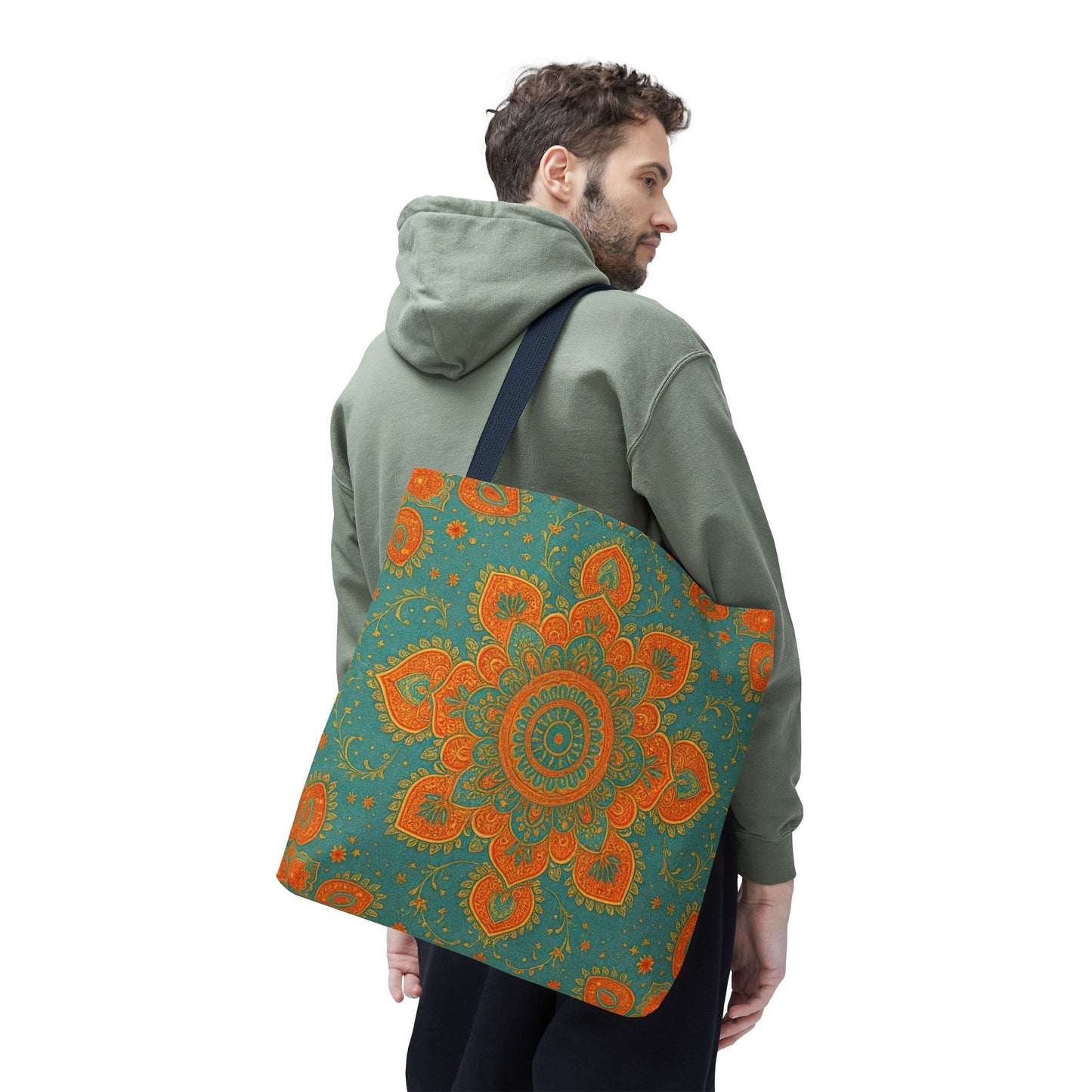 Boho Floral Tote Bag: Colorful Bohemian Shopping Handbag