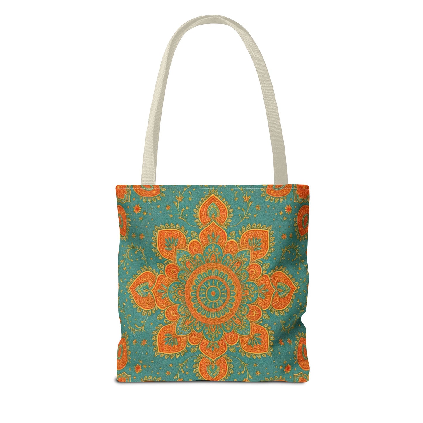 Boho Floral Tote Bag: Colorful Bohemian Shopping Handbag