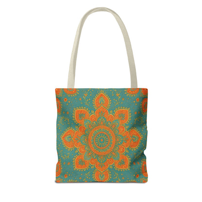 Boho Floral Tote Bag: Colorful Bohemian Shopping Handbag