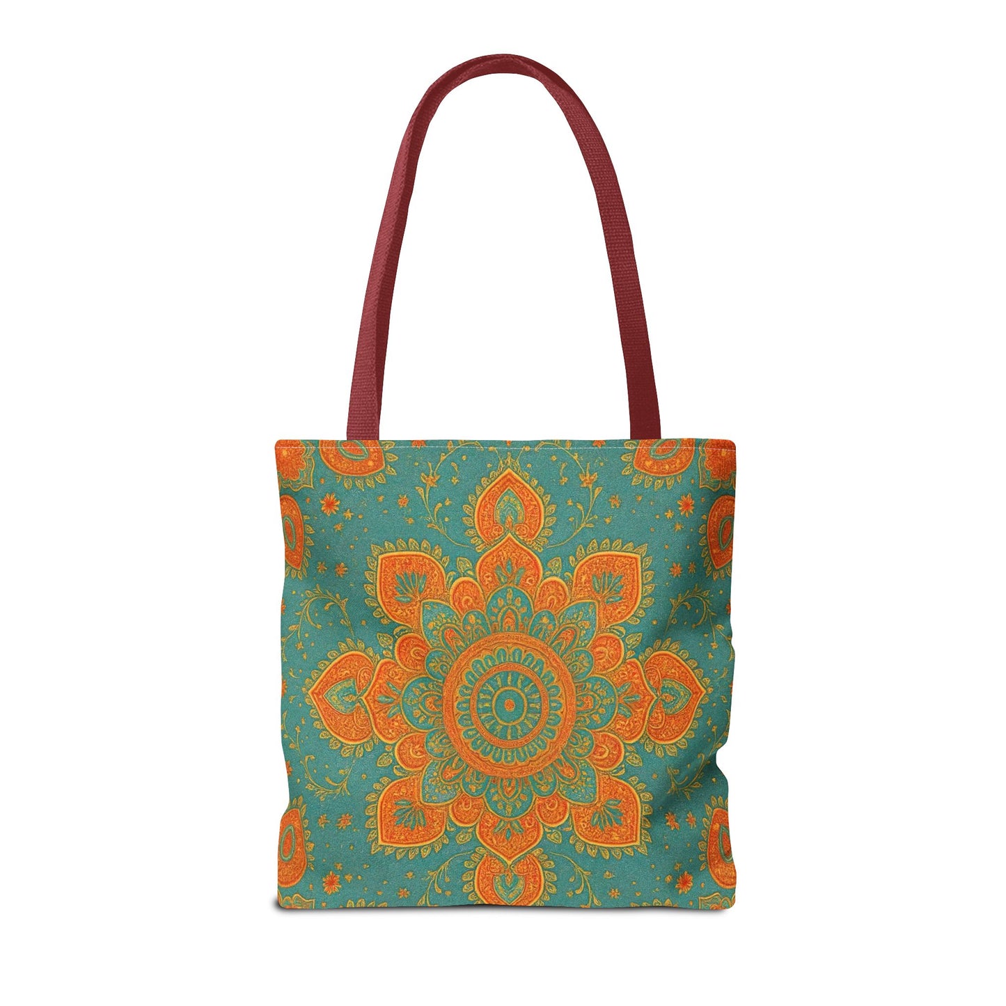 Boho Floral Tote Bag: Colorful Bohemian Shopping Handbag