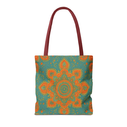 Boho Floral Tote Bag: Colorful Bohemian Shopping Handbag
