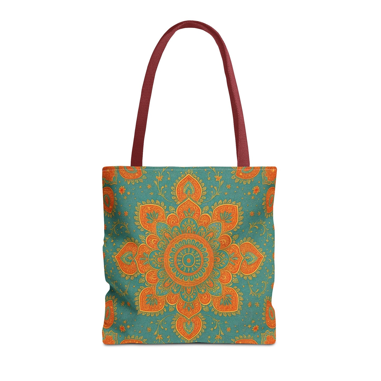 Boho Floral Tote Bag: Colorful Bohemian Shopping Handbag