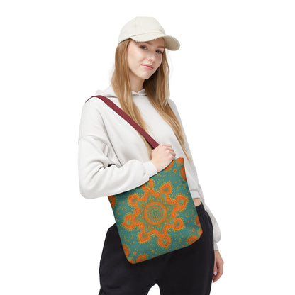 Boho Floral Tote Bag: Colorful Bohemian Shopping Handbag