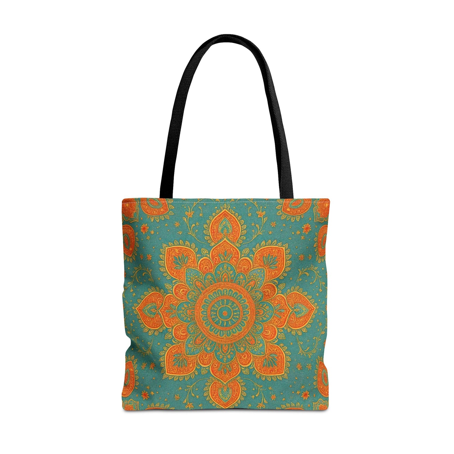 Boho Floral Tote Bag: Colorful Bohemian Shopping Handbag