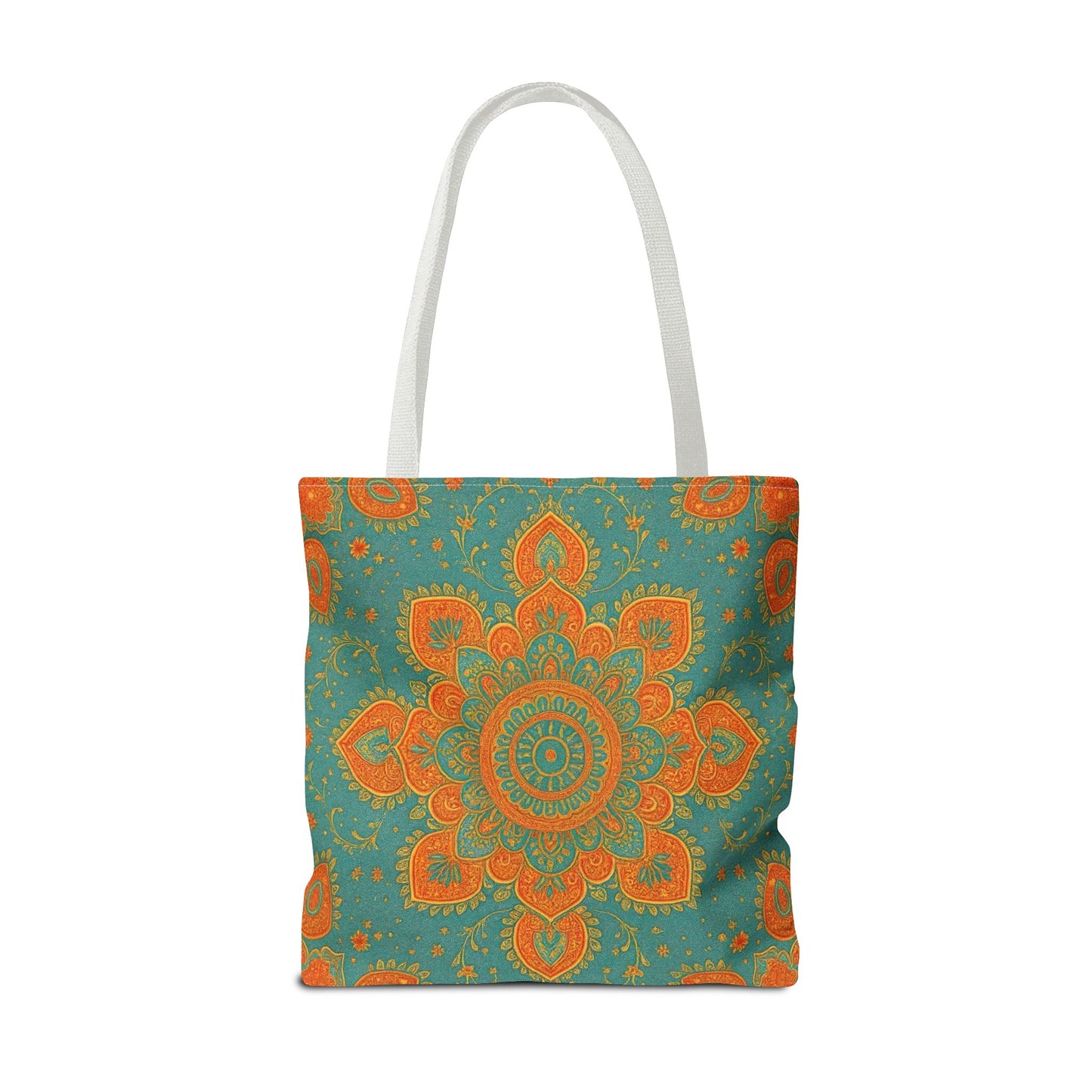 Boho Floral Tote Bag: Colorful Bohemian Shopping Handbag