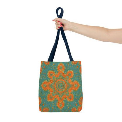 Boho Floral Tote Bag: Colorful Bohemian Shopping Handbag