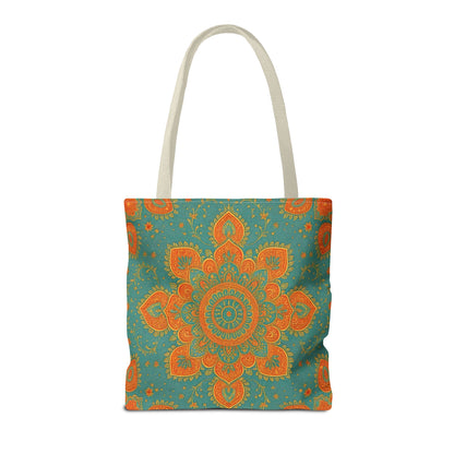 Boho Floral Tote Bag: Colorful Bohemian Shopping Handbag