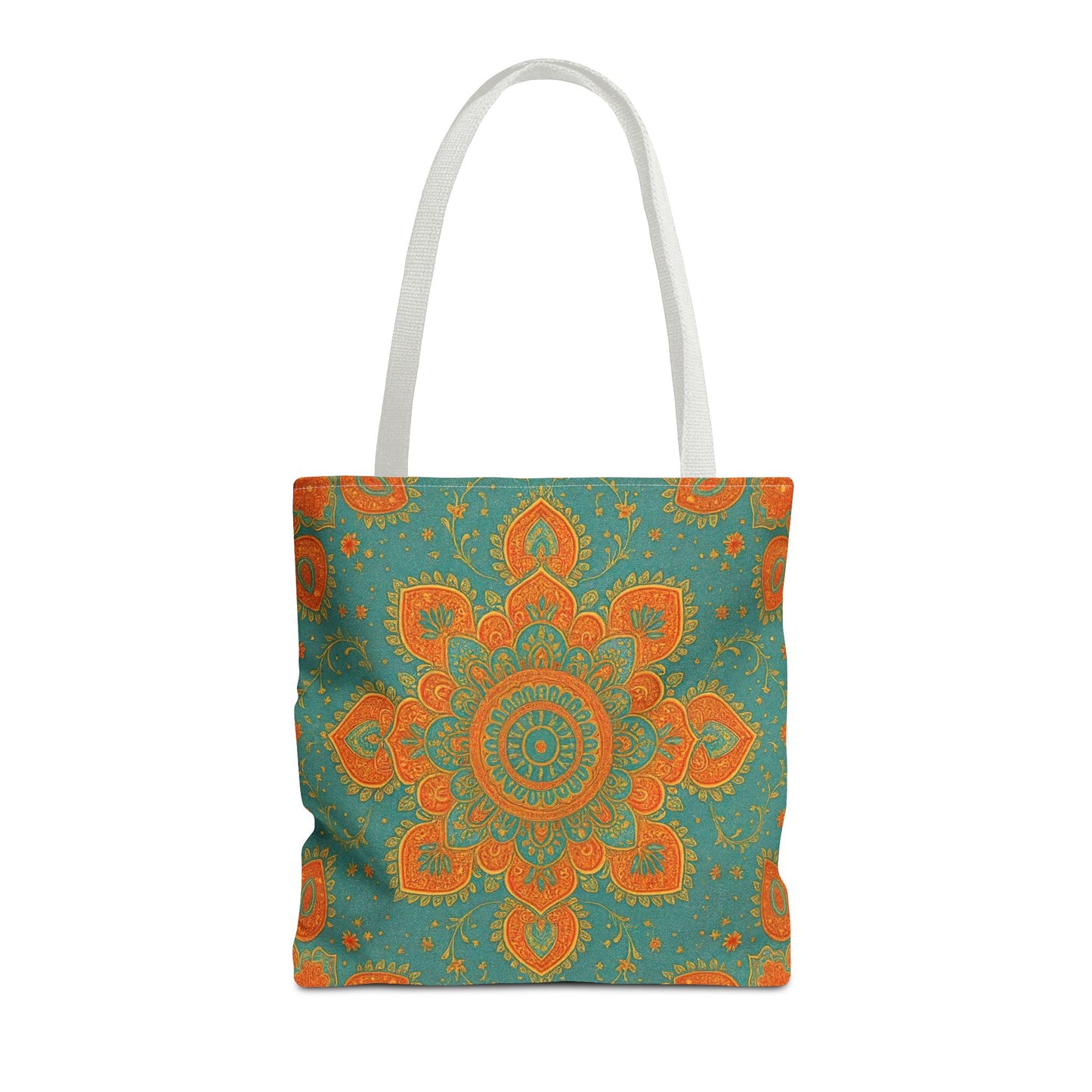 Boho Floral Tote Bag: Colorful Bohemian Shopping Handbag