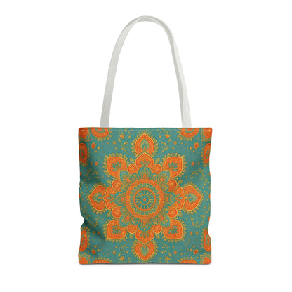 Boho Floral Tote Bag: Colorful Bohemian Shopping Handbag