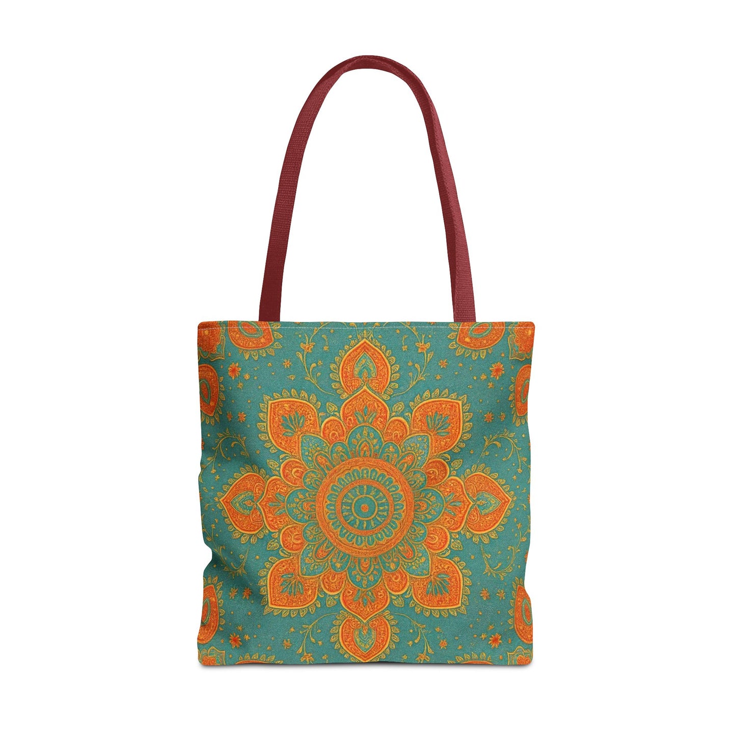Boho Floral Tote Bag: Colorful Bohemian Shopping Handbag