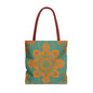 Boho Floral Tote Bag: Colorful Bohemian Shopping Handbag