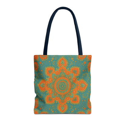 Boho Floral Tote Bag: Colorful Bohemian Shopping Handbag