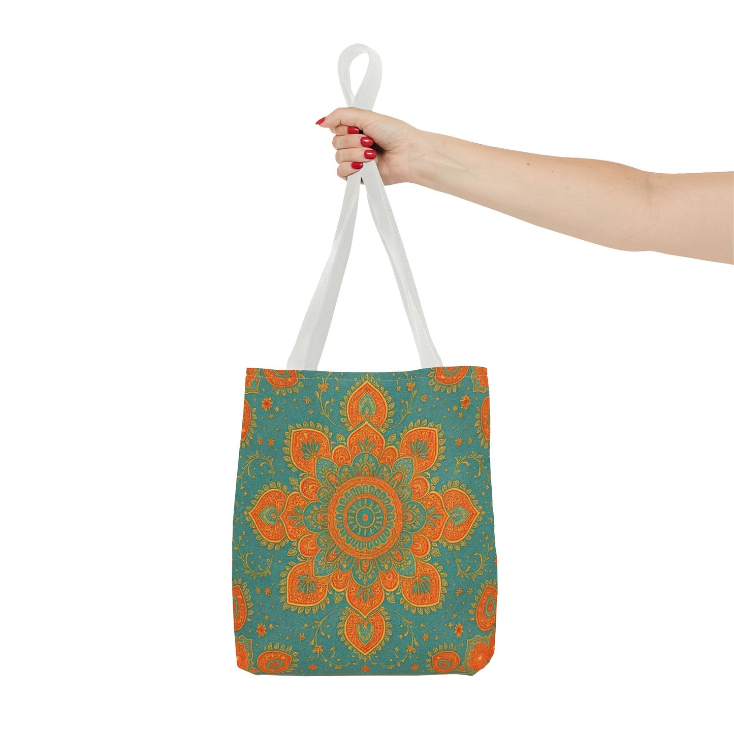 Boho Floral Tote Bag: Colorful Bohemian Shopping Handbag